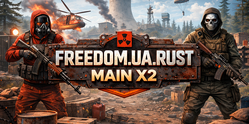 [EU/UA] FREEDOM.UA.RUST | MAIN X2 | FULL WIPE 19.03