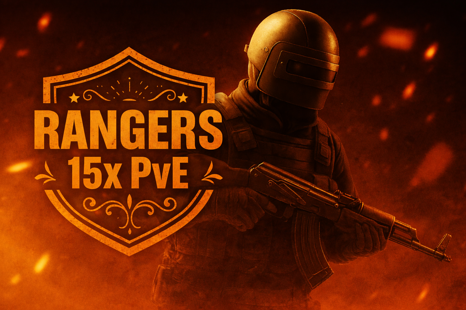 Rangers 15x PVE|Monthly|Backpacks|Skins|Shop|RaidableBases