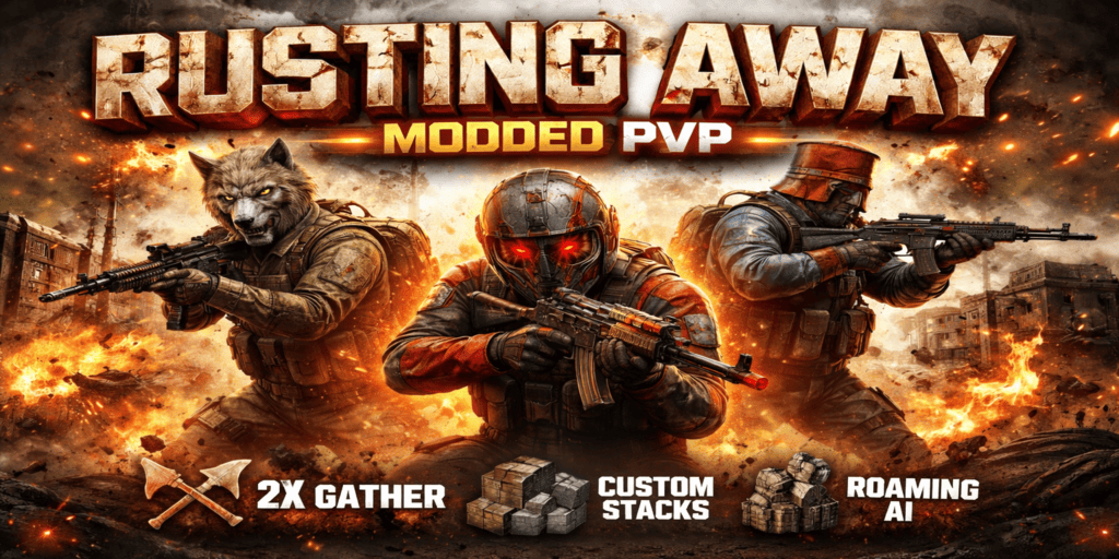 Rusting Away PvP 2X Zombies Mods |Kits|Events|Backpack image