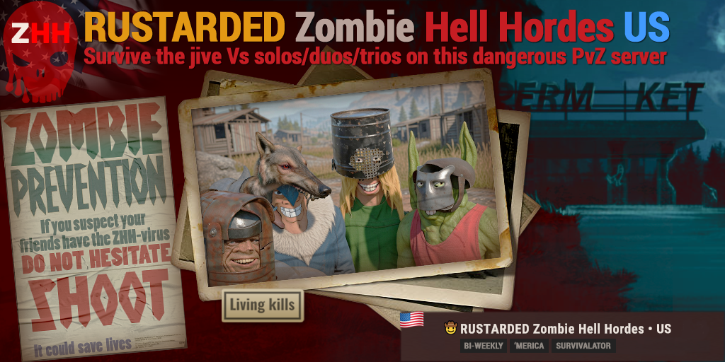 RUSTARDED Zombie Hell Hordes • US image