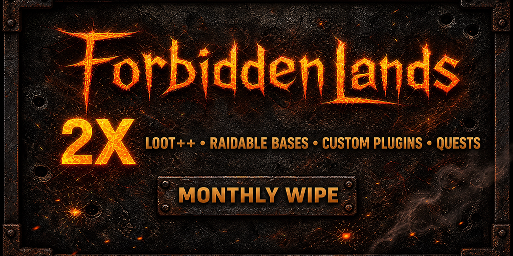 Forbidden Lands PvE 2x Revamped, Quests, Custom Plugins image